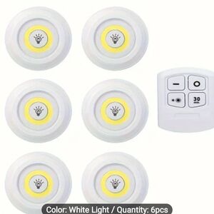 Wireless LED Puck Lights with Remote